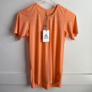 NWT 7MESH Industries Fuzzy Peach Elevate Short Sleeve Shirt